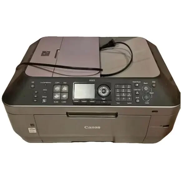Canon PIXMA MX870 All-In-One Fax Ethernet USB Wi-Fi Color InkJet Printer