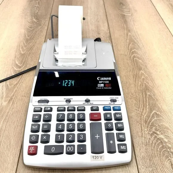 Canon MP11DX Printing Calculator Clock Calendar 2-Color Tested Working