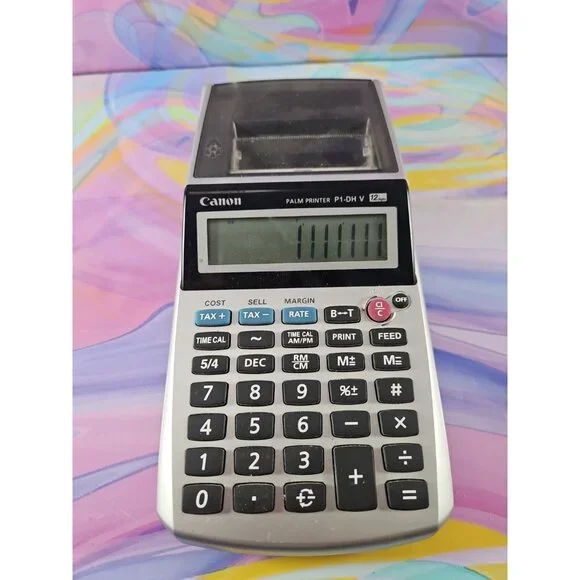Canon Palm Printer P1-DH V 12 Digit Calculator Read