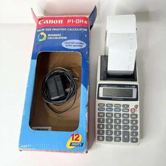 Vintage Canon P1-DH III Palm Printer Tax & Business Tested Working