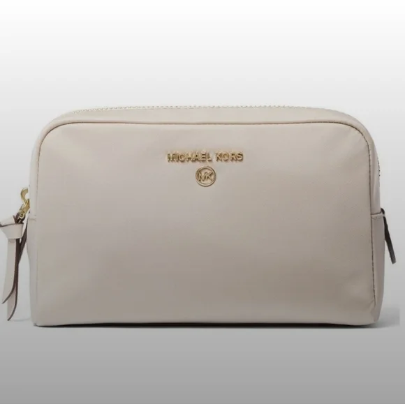 Michael Kors mini zip nylon travel pounch.