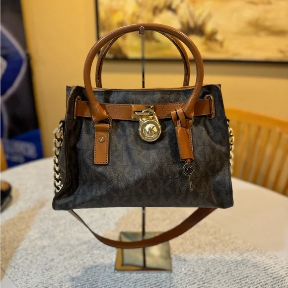 Michael Kors Signature Hamilton Satchel EUC
