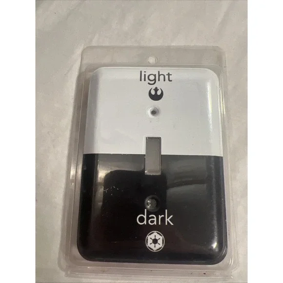 NEW-Star Wars (Light/Dark Side) Novelty Light Switch Cover Black & White