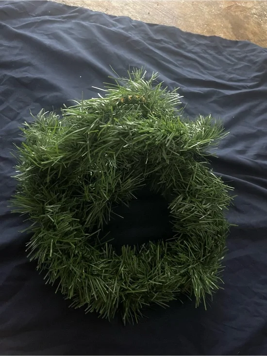 Artificial Green Holiday Wreath - Classic Evergreen
