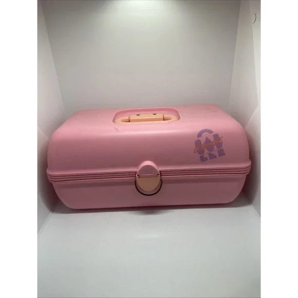 Vintage Pink Caboodles Makeup Jewelry Carrying Case #2425 Jewelry‎ Organizer