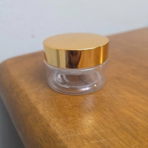 99 Satinior Plastc Jars Clear With‎ Gold Lid 1oz Lot Lotions Balms Soaps