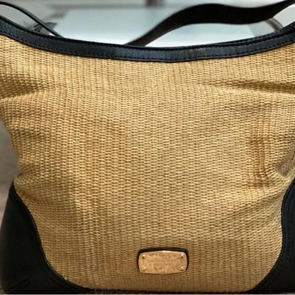 Michael Kors , soft leather, woven shoulder bag.