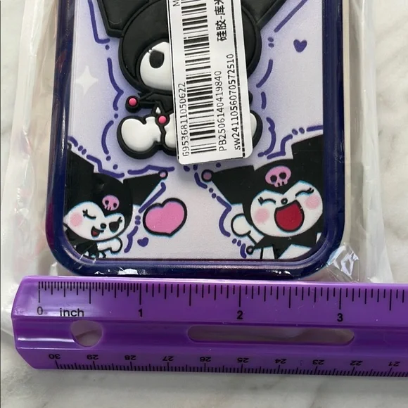 Kuromi Sanrio Themed iPhone Case - Purple iPhone 11 NWT wristlet attachment