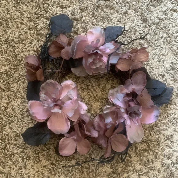 Dark flower wreath