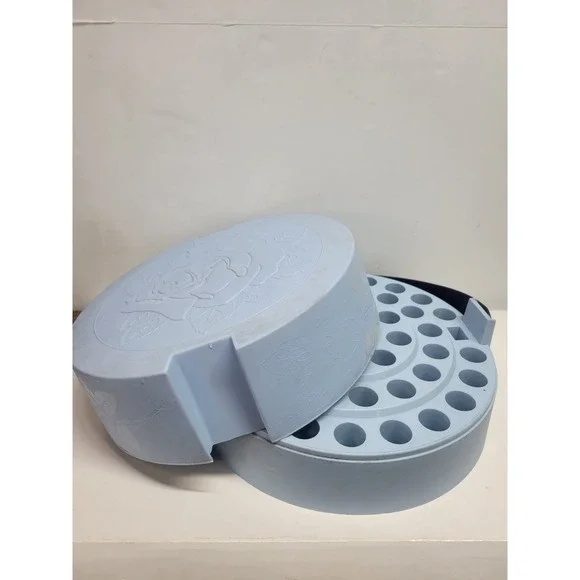 Vintage Artex & Tri-Chem Caddy Liquid Embroidery‎ Paint blue Rose