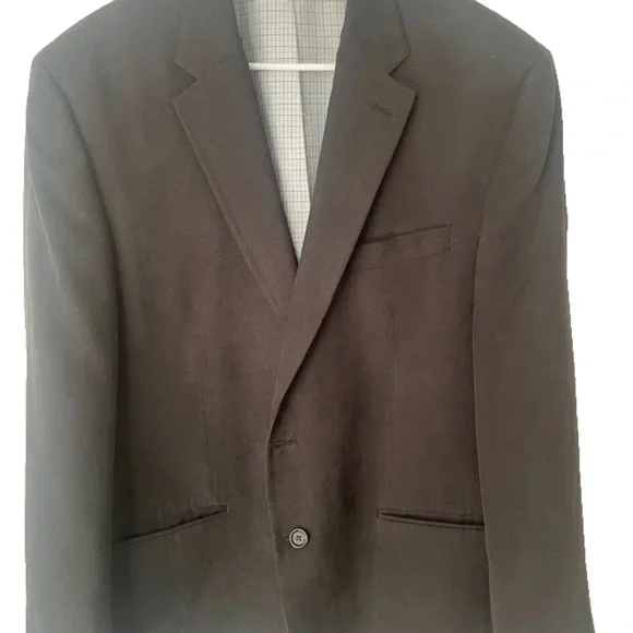 Lauren Ralph‎ Lauren Mens 44R Black Two Button Blazer Sport Coat Classic Capsule