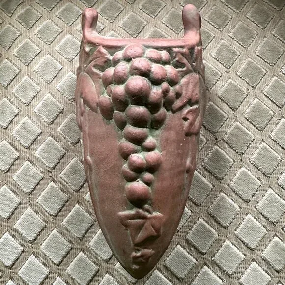 Vintage Pocket Vase with Grape Pattern