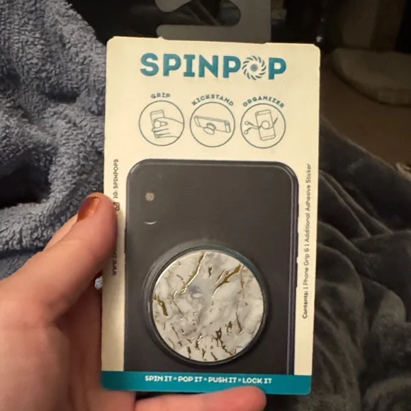 ⭐️⭐️$5 Marble Phone Grip - White