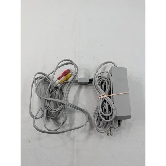 OEM Genuine Original Nintendo Wii System Console Power Cord And Video Cable
