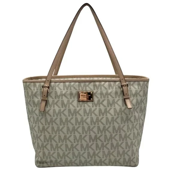Michael Kors Vanilla Monogram Diaper Tote Bag