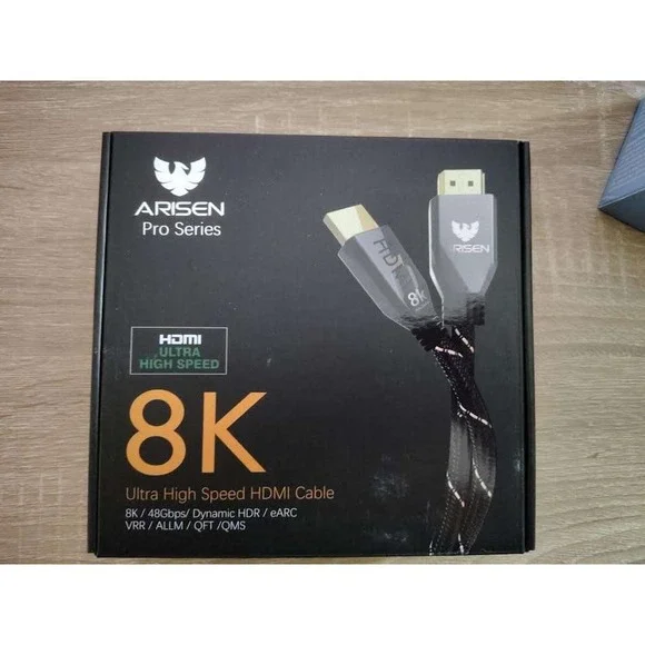 Arisen Pro Series 8K Ult HighSpeed HDMI Cable 8K 48Gbps Dynamic HDR eARC VRR QMS