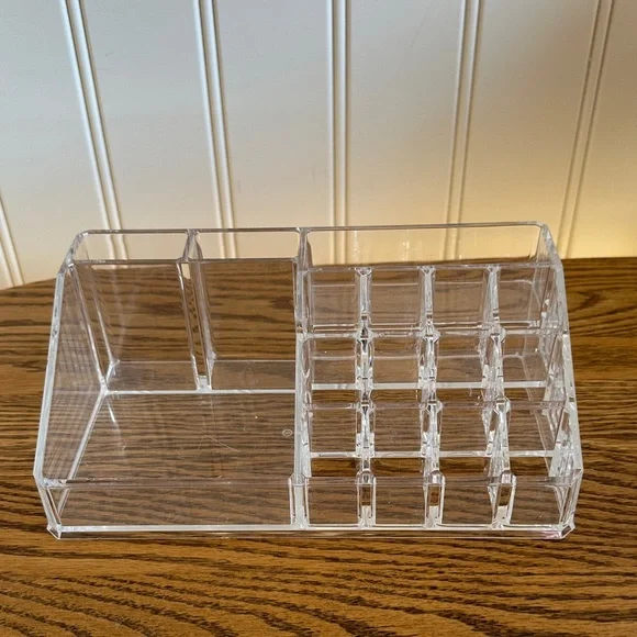 Clear Acrylic Makeup Organizer Display