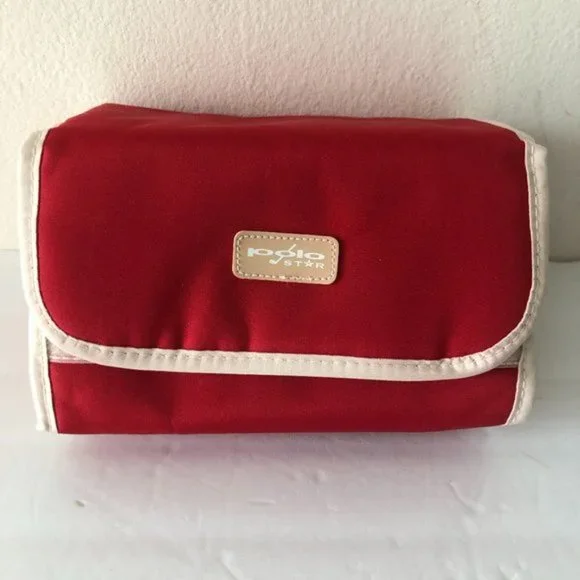 Polo Star Cosmetic Toiletry Bag Pouch Red