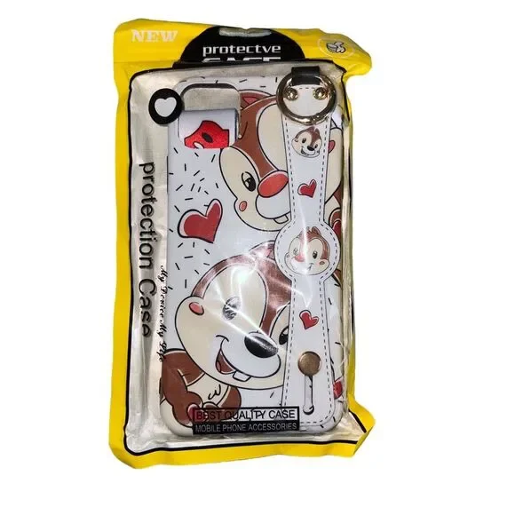 New iPhone 11 Max Pro Chip and Dale Phone Protective Case Squirrel Hearts Handle