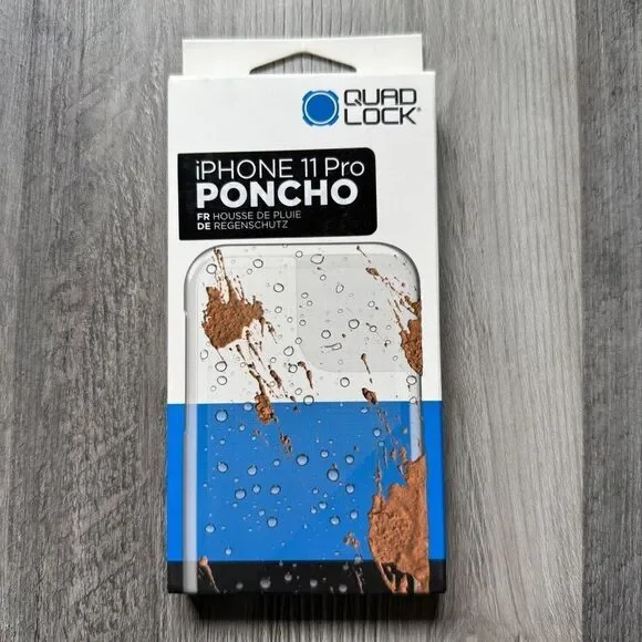 Quad Lock iPhone 11 Pro Poncho Clear NEW In Box