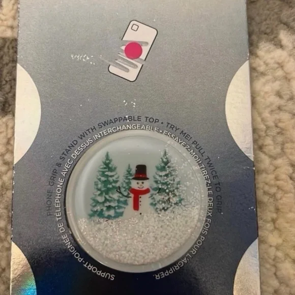 PopSocket Festive Snowman Grip - White and Green