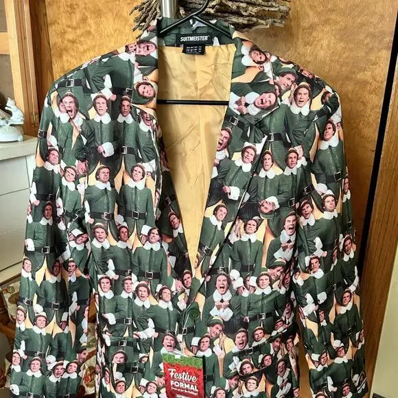 Buddy the Elf Suitmeister Holiday Blazer Men's M NWT‎
