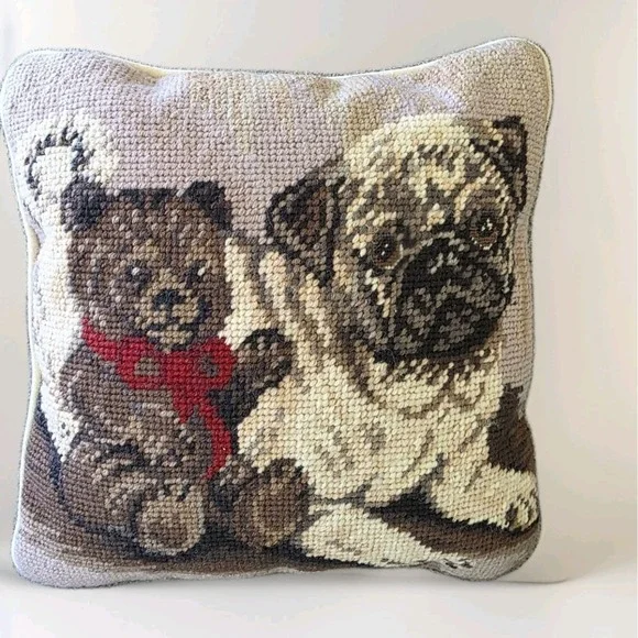 Pug Pillow Tapestry Throw Dog Pet Teddy Bear Animal Home Decor 10