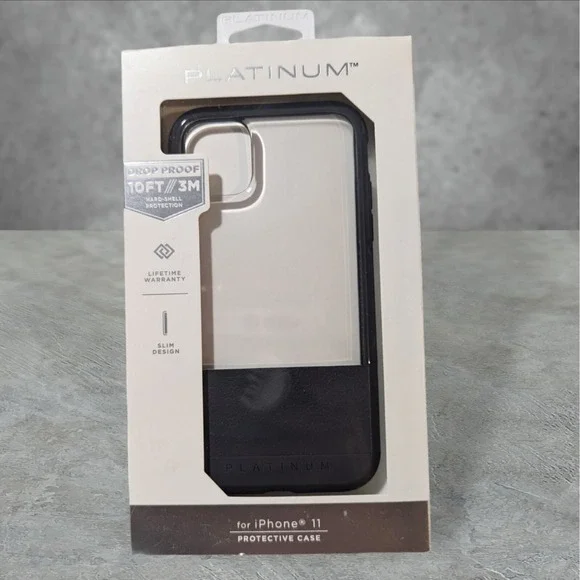 Y6. Platinum Hard Case Apple iPhone 11 (Also 2019‎ Large) Charcoal