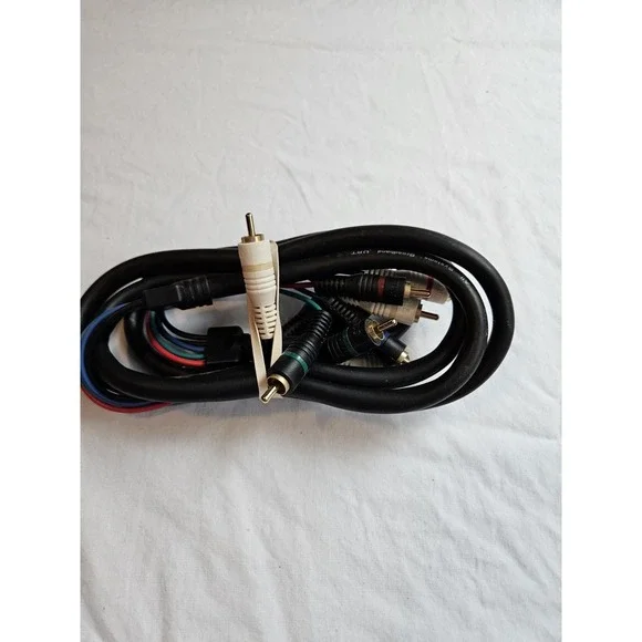 All Systems Broadband Cable Mini 5 Component Cable With White Audio‎ Connectors