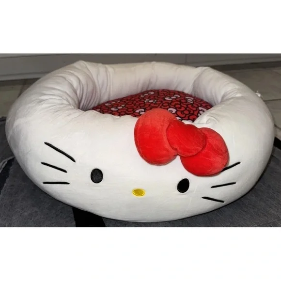 Hello Kitty Sanrio Pet Bolster Bed 20” Jazwares Squishy Washable Removable 2024