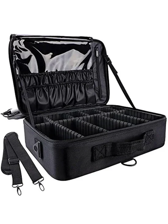 Large Capacity Travel Makeup Train Case,Professional Cosmetic Bags for Women