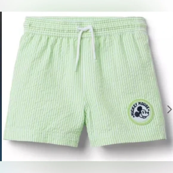 Janie and Jack Disney Mickey Mouse Recycled Swim Trunk Shorts