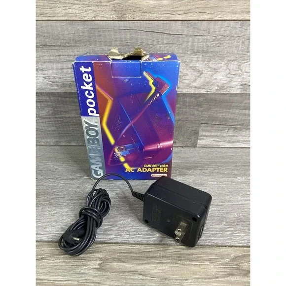 Official Nintendo Gameboy Pocket Gameboy Pocket AC Adapter w/ Box