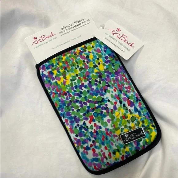 NWT Neoprene Weather Resistant eReader Sleeve, Kindle & Nook Compatible, Multi