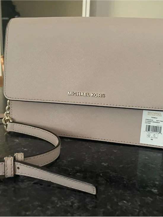 Michael Kors Pale Blush Saffiano Leather Crossbody