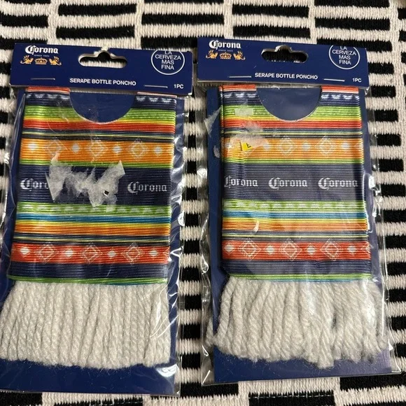 Corona Serape Bottle Poncho Set