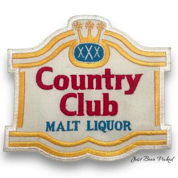 NOS Country Club Malt Liquor Patch‎ Advertising Vintage
