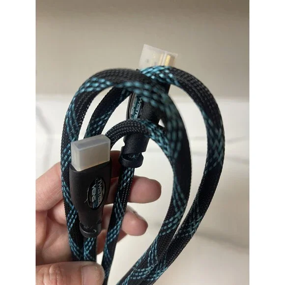 Twisted Veins HDMI Cable Premium Cord Type High Speed with Ethernet 10 ft.