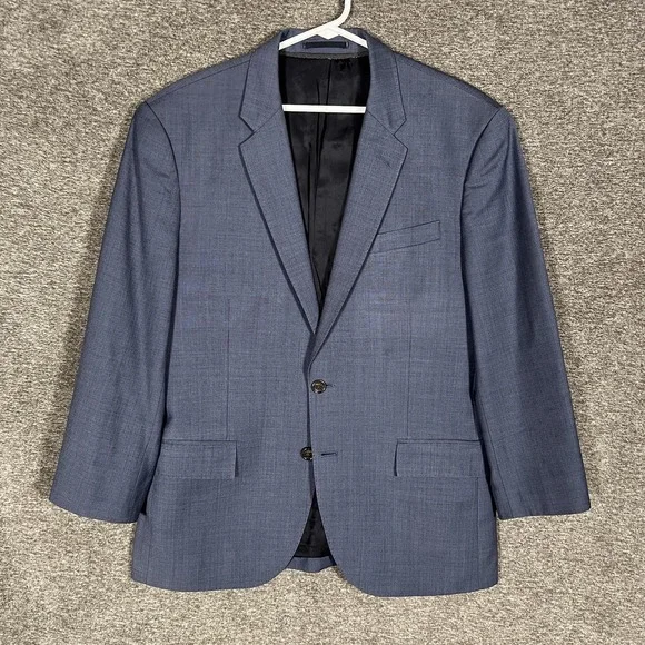 J.Crew Ludlow Suit Jacket Mens 42S Blue Wool Slim Tollegno 1900 Two Button