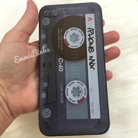 💥3for$28 New Retro Tape Cassette Cellphone Cover IPhone 7P 8P Case