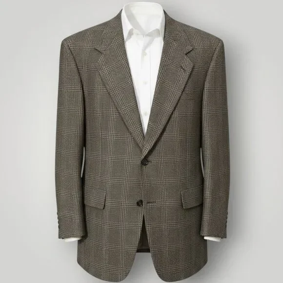 HART SHAFFNER MARX Vintage Mens Blazer Sport Coat 2 Button Suit Jacket Wool 42R