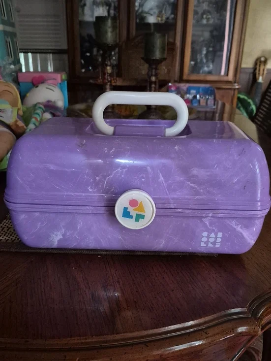 Rare Purple Marble On The Go Girl Classic Cosmetic Case