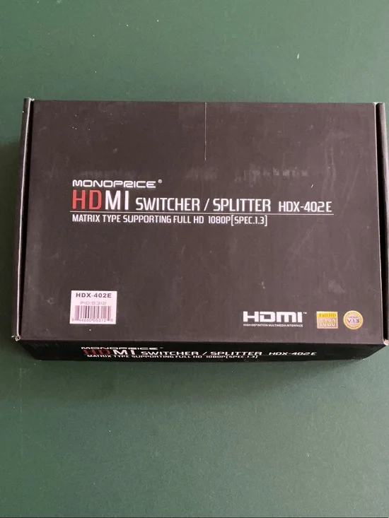 Monoprice HDMI switcher splitter HDX-402E