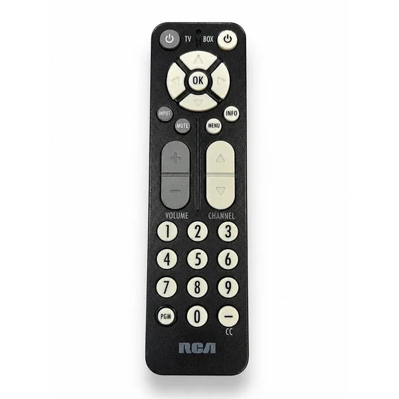 RCA TV Cable Box Remote Control Black Gray OEM Replacement Tested Working