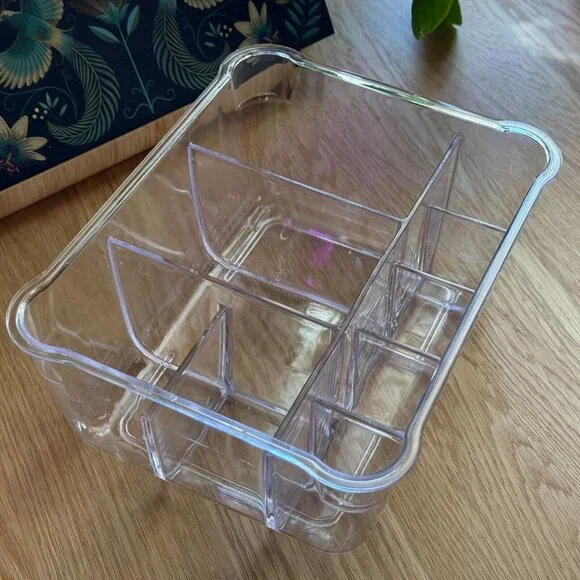 Multi-Function Organizer - Makeup/Tool + Brushes/Office Supplies, Clear