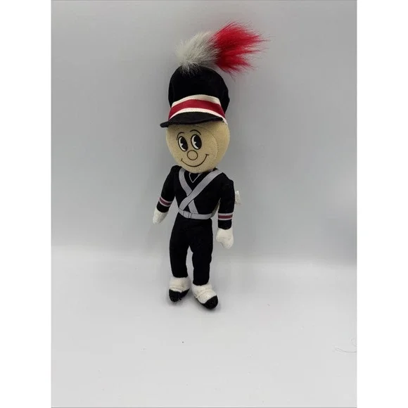 RARE Ohio State University Buckeyes Buddy Band Plush Beanbag 1990s