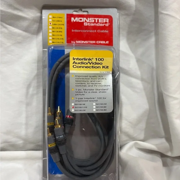 Monster Standard Interlink 100 Audio/Video Connection Kit - Black