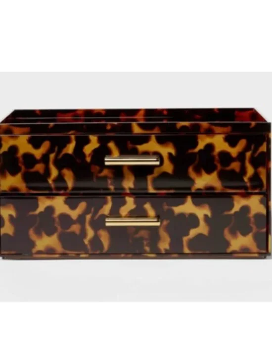 Threshold™ Multi-Function Stacking Drawers Beauty Organizer, Animal Print