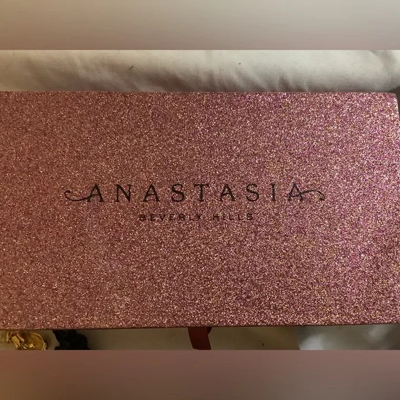 Anastasia Beverly Hills Sparkling Pink Empty Makeup Box 8”x2.5”x4.5”