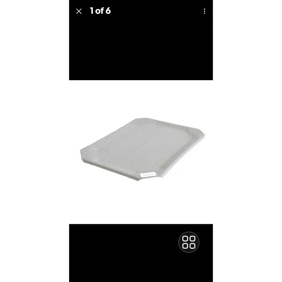 Coolaroo Large Grey Pet Bed Replacement Cover Elevated Breathable Nylon Fabric